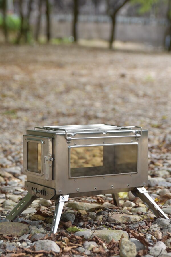 Outdoor Double-sided Glass Wood Stove
