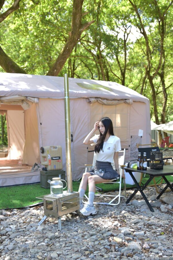 Outdoor Double-sided Glass Wood Stove