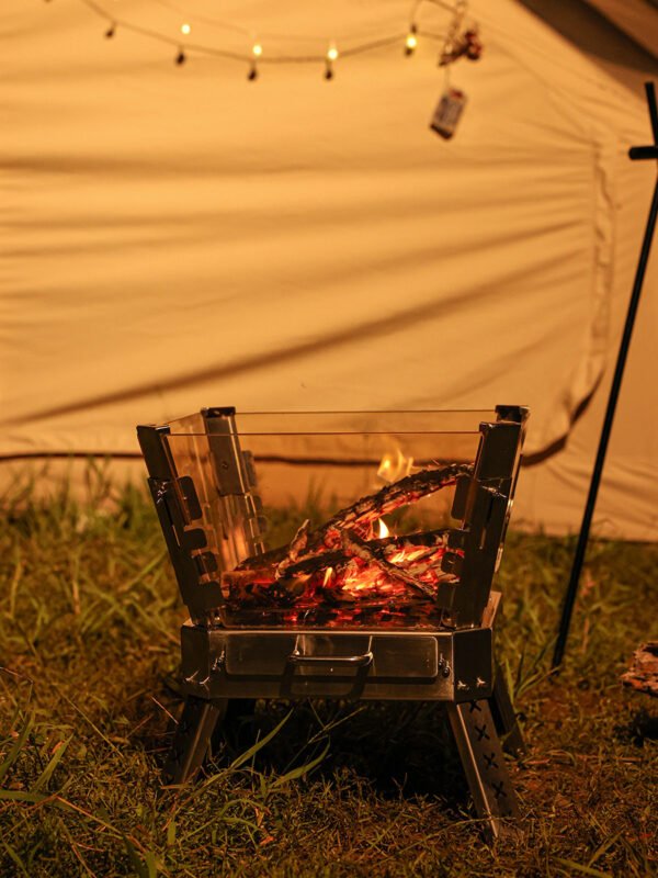 Outdoor Four-sided Glass Fire Pit