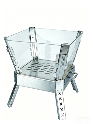 Outdoor Four-sided Glass Fire Pit