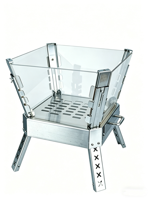 Outdoor Four-sided Glass Fire Pit