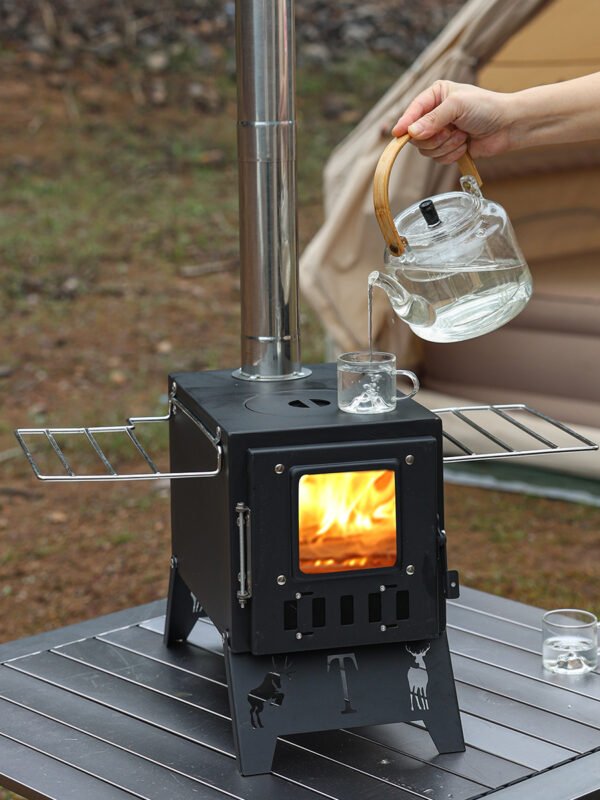 Outdoor Stainless Steel Desktop Wood Stove