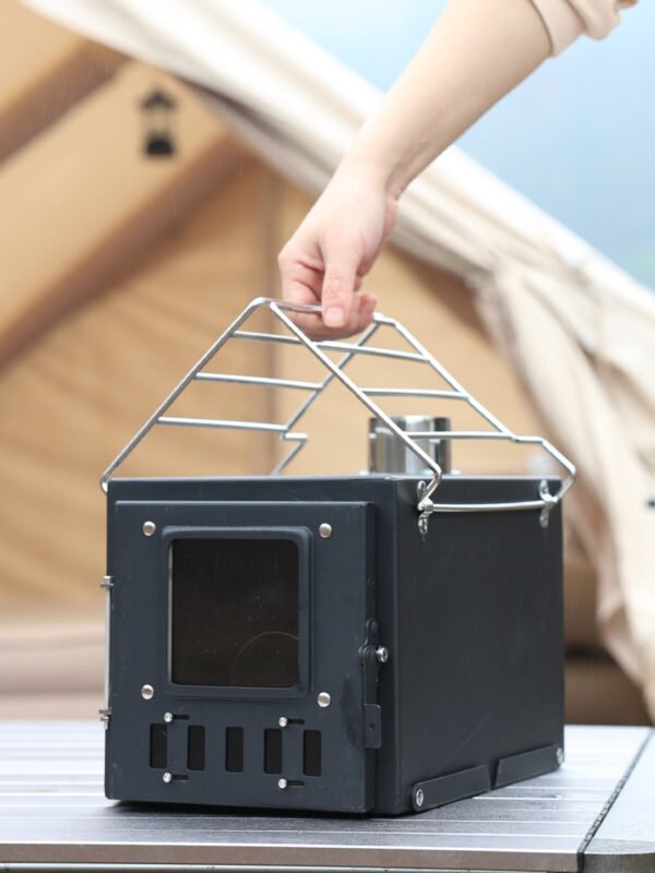 Outdoor Stainless Steel Desktop Wood Stove