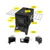 Outdoor Stainless Steel Desktop Wood Stove
