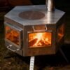 Outdoor Stainless Steel Multifunctional Hexagonal Stove
