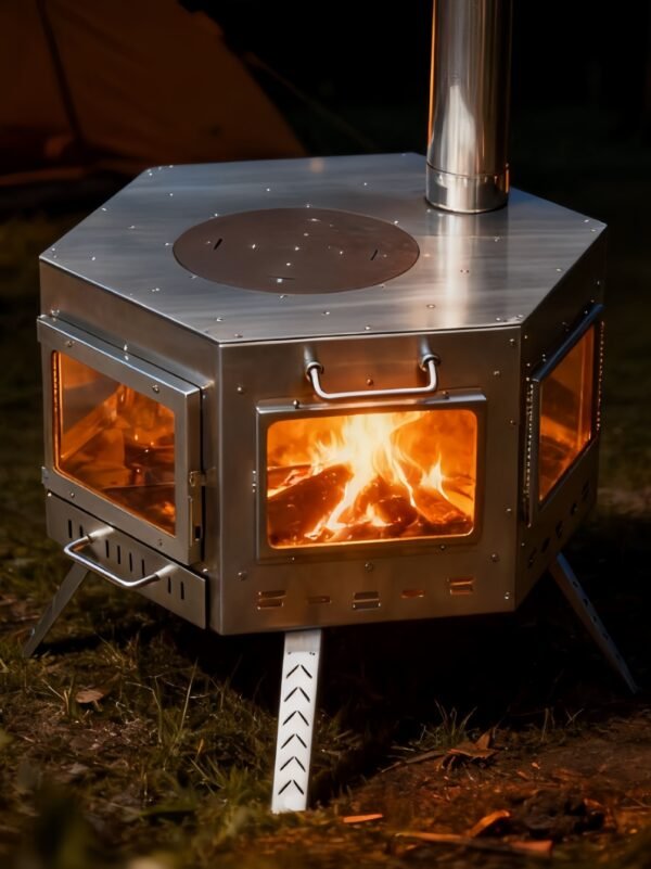 Outdoor Stainless Steel Multifunctional Hexagonal Stove