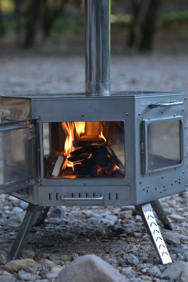 Outdoor Stainless Steel Multifunctional Hexagonal Stove