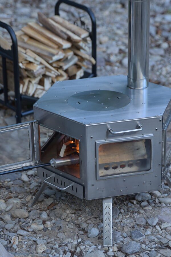Outdoor Stainless Steel Multifunctional Hexagonal Stove
