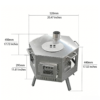 Outdoor Stainless Steel Multifunctional Hexagonal Stove
