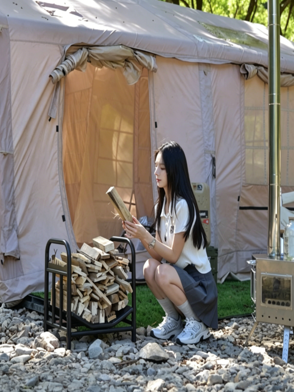 Outdoor Camping Portable Wooden Frame