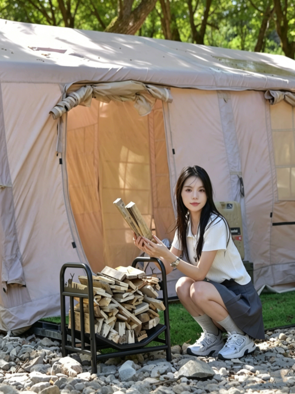 Outdoor Camping Portable Wooden Frame