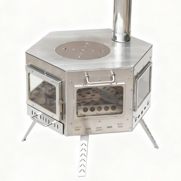 Outdoor Stainless Steel Multifunctional Hexagonal Stove