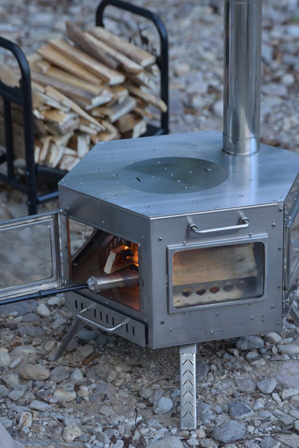 Outdoor Stainless Steel Multifunctional Hexagonal Stove