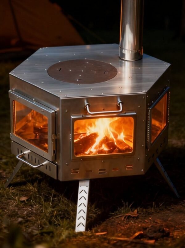 Outdoor Stainless Steel Multifunctional Hexagonal Stove