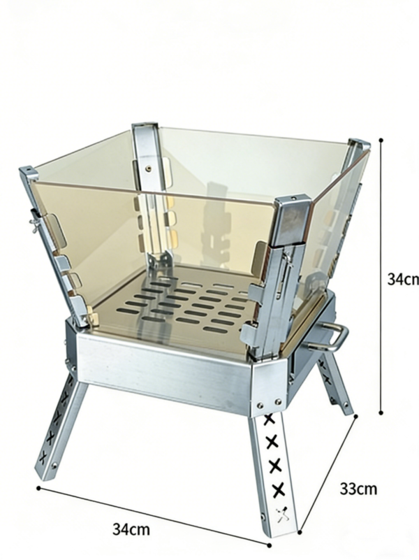 Outdoor Four-sided Glass Fire Pit
