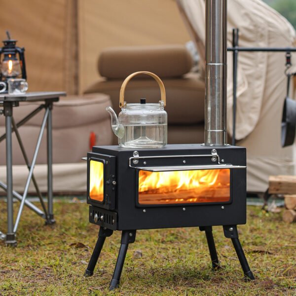 Outdoor Stainless Steel Desktop Wood Stove