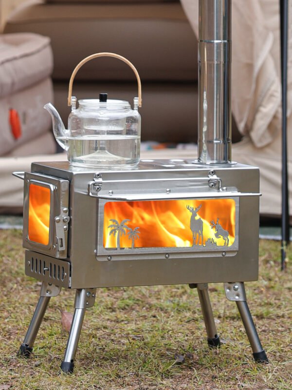 Portable Stainless Steel Wood Stove