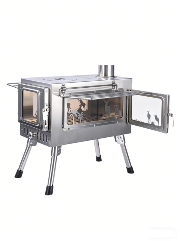 Portable Stainless Steel Wood Stove