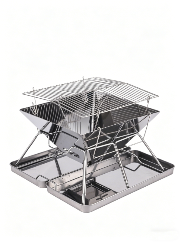 Stainless Steel Folding Barbecue Grill