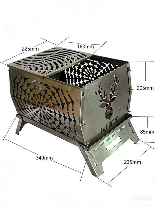 Carbon Steel Fire Pit for Outdoor Courtyard