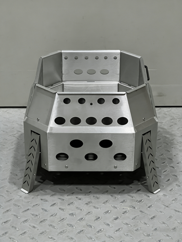 Stainless Steel Portable Folding 2L Outdoor Camping Stove Charcoal Burning Fire Pit