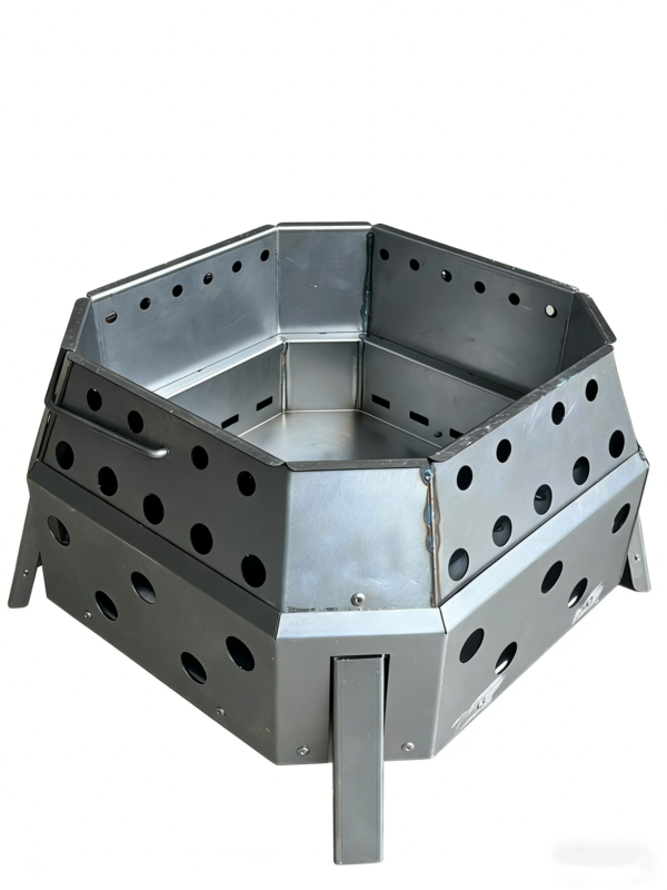 Stainless Steel Portable Folding 2L Outdoor Camping Stove Charcoal Burning Fire Pit